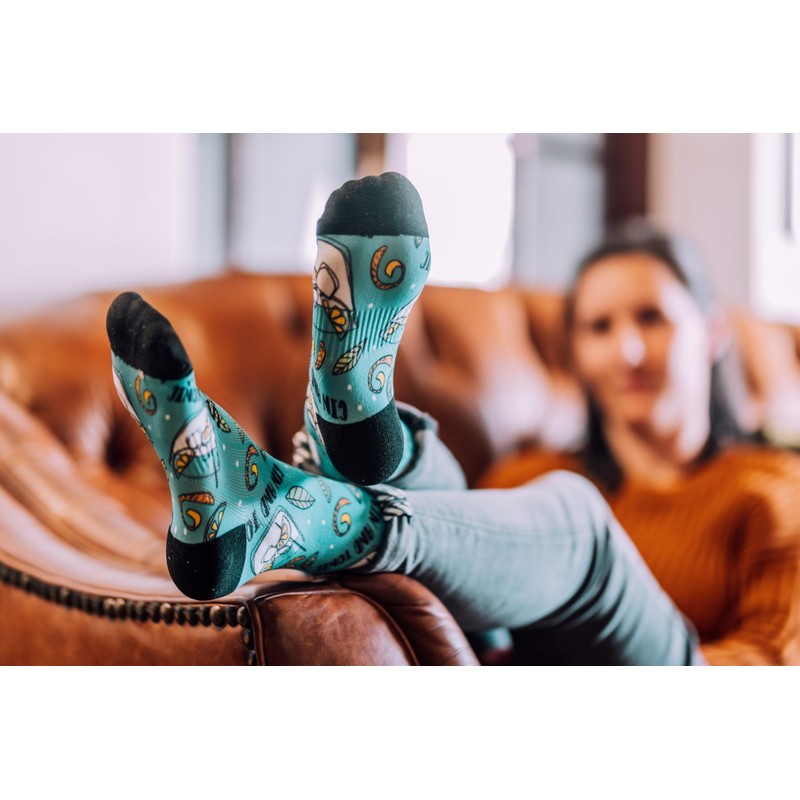 Sox Footwear Gin & Tonic Crew Socks, Blue, green
