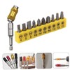 KONTONTY Magnetic Pivot Bit Holder Driver Flexible Screwdriver Extension 10pc