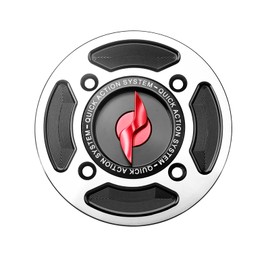 Motorcycle Gas Tank Cover Fuel Tank Cap Aluminum Accessories Fit for Ducati Streetfighter V4 899 959 1199 1299 Panigale V4 S (Red)