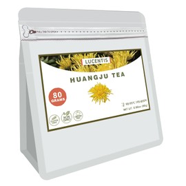 100% Pure Natural Dried Chrysanthemum Tea, Chrysanthemum Edible Flowers Bulk, Chinese Yellow Herbal Tea, Caffeine Free2.82oz/80g (Huangju)