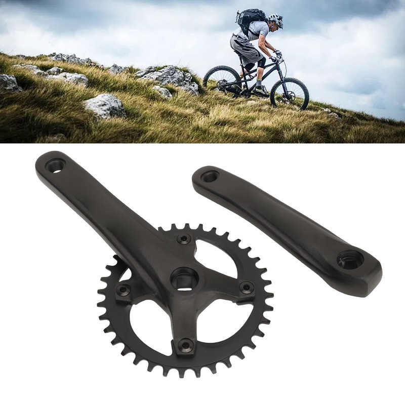 104 BCD Mountain Bike Single Speed Crankset 36T Square Hole