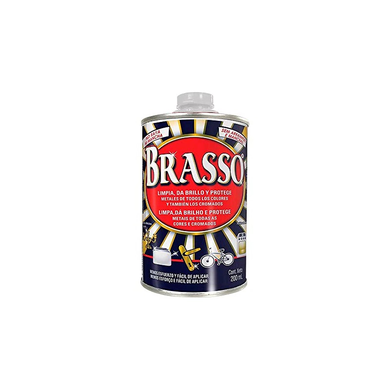 Brasso Limpia Metal plateado, 200ml