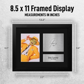 HWC Trading Jim Carrey The Mask Framed Gifts Printed Signed Autograph Picture for Movie Memorabilia Fans - US Letter Size