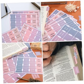 Operitacx 50 Sheets Bible Index Tags Labels Book Cases Tabs for Bible Mini Bible Tabs Bible Journaling Supplies Bible Study Supplies Book Accessories Letter Miss Coated Paper Label Sticker
