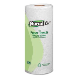 Marcal PRO 630 2-Ply 100% Premium Recycled Kitchen Roll Towels - WHT (30/CT) New
