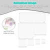 Acrylic Stamp Blocks Set Reusable Stamping Blocks Tools with Grid