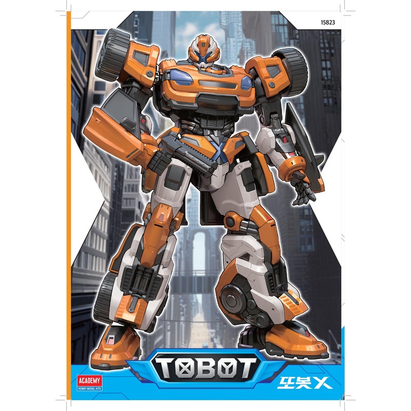 Academy 15823 TOBOT X Color Coded Plastic Model (Robot)