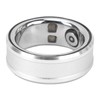 Smart Health Ring Silver Pedometer Waterproof Body Temperature Monitoring Sleep