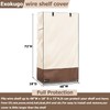 Exokugo Wire Shelf Cover,600D Heavy Duty 100% Waterproof Shelf Covers