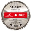10 Inch 80T Aluminum Non-Ferrous Metal Saw Blade with 5/8-Inch