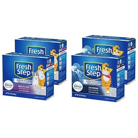Fresh Step  Advanced Extreme Clumping Cat Litter with Odor Control - Mountain Spring Scent, 37 LB (2x18.5lb Pack)                                     