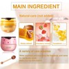 Bee Lip Balm Honey Pot Set – 4 PCS Strawberry