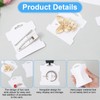 100 Pcs Hair Clip Display Cards, 3.5×3.1 Inches Hair Barrettes
