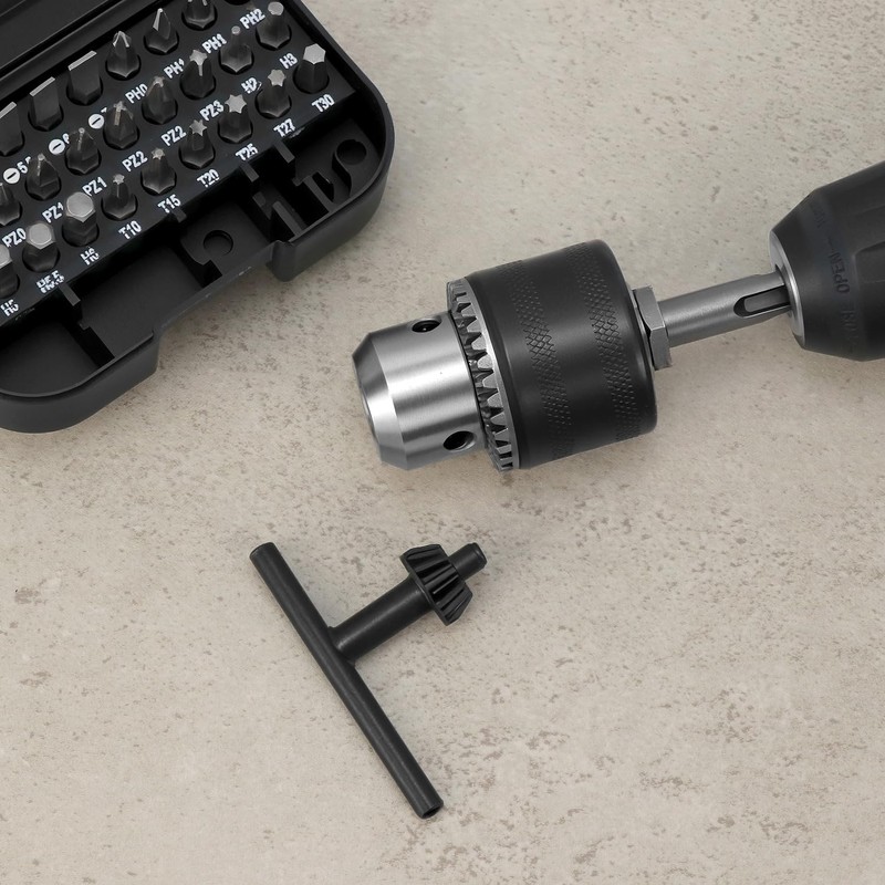 QWORK® Drill chuck, diameter 1.5 - 13 mm, 1/2 inch