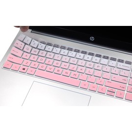 Keyboard Skin Compatible for 15.6" HP Laptop 15-fc 15-fd 15t-fd Series, HP Pavilion 15 15-eg/eh/er 15t-eg200/eg300 15z-eh300 Series, HP Pavilion 17z 17z-cp000 17z-ca200 17-cn 17-cp Series (Ombre Pink)