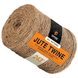 Jute Twine - Brown Roll 243' Jute Twine for Crafts - Soft Yet Strong Natural Jute String - Burlap String for Packaging, Wrapping, Packing Materials - Decorative Rope Cord for Hanging Craft Ornaments