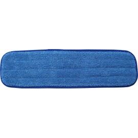 12-Pack of 24" Microfiber Mop Pads - Hook and Loop, Launderable, Wet/Dry