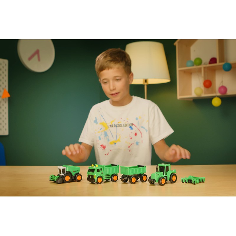Nikko 20384 Set Mini Farm Vehicles