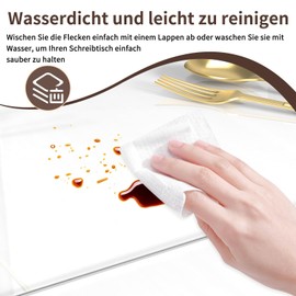 Diffaxy Schreibtischunterlage, transparente PVC-Schreibtischunterlage, runde Kanten, wasserdichte rutschfeste Tischunterlage, Schutzmatte für Büro und Zuhause (60 x 33 cm)