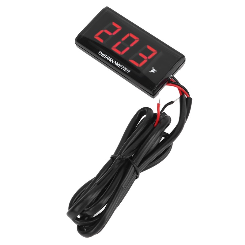 Motorcycle Digital Water Temperature Gauge Ultra Thin DC 12V LCD