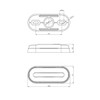MelTruck® 2x Yellow LED Outline Light ADR Marker Light 12V