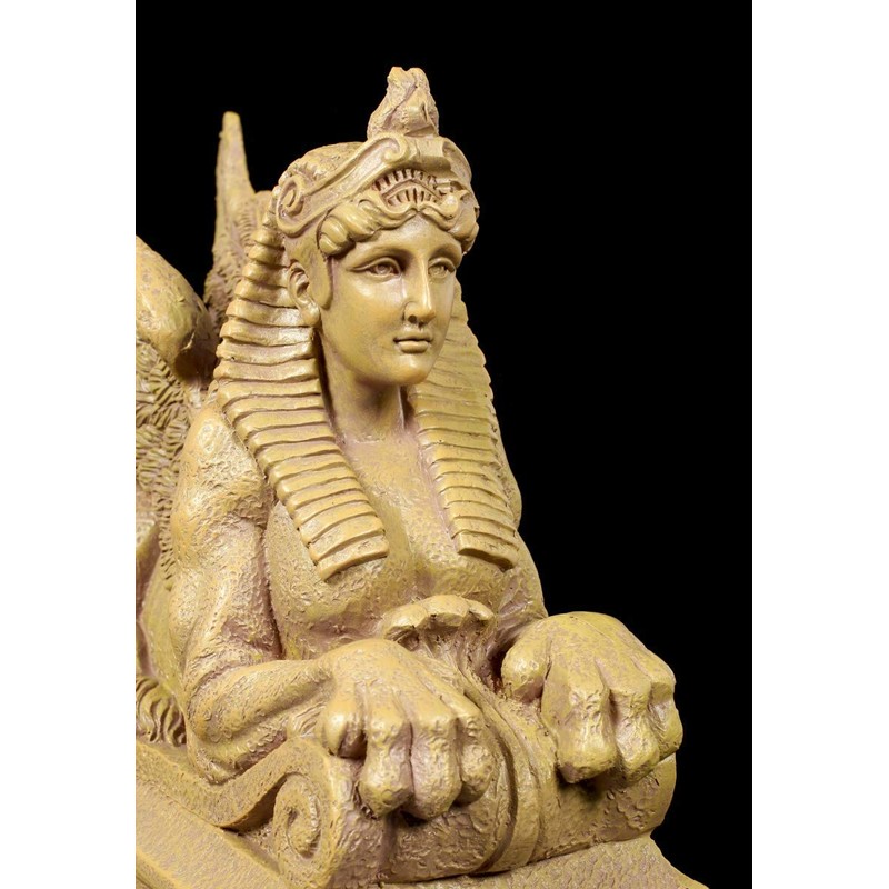 Winged Sphinx Figurine - Ptolemaic | Decorative Figurine, Hand Painted