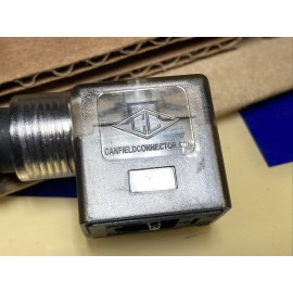 CanfieldConnector NEW Canfield Connector Solenoid Valve Coil Plug & Red Indicator Light 6-48VAC/DC