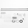 Tondiy Bathroom Tap, White, Washbasin Tap with Spout, Height 87