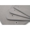 Floor Mats Attachment Eyelets Set Press Stud Round (Grey) 8-Piece