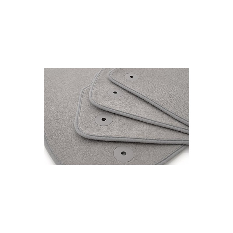 Floor Mats Attachment Eyelets Set Press Stud Round (Grey) 8-Piece