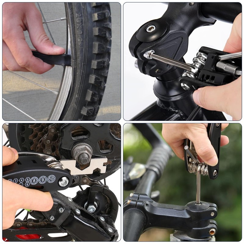 Woobroo 17-in-1 Bicycle Tool Set - Multifunctional Bicycle Repair Kit