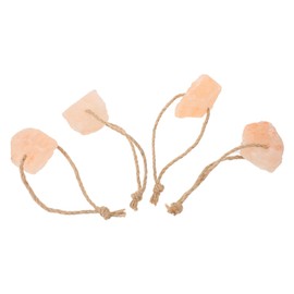 VICASKY 4Pcs Mineral Salt Blocks for Small Animals Natural Lick Salt for Rabbits and Hamsters Convenient Hanging Design Essential Nutrient for Pets