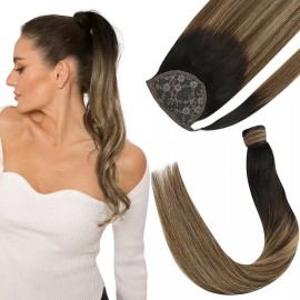 Ve Sunny Extensiones Cabello Natural Negro Ombre Marrón Osc 14in 80gr