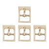 4 Pieces Small Roller Buckle Belt Buckles Closing Buckles Belt