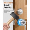 Probrico 6 Pack Exterior Door Knob and Single Cylinder Deadbolt