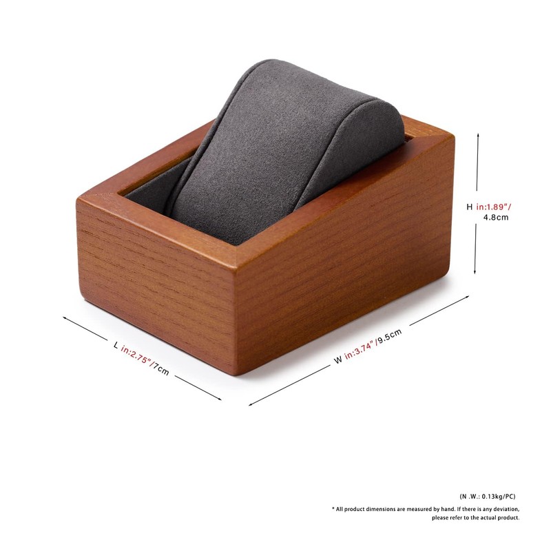 Oirlv SM04802 Watch Case, Wooden, Luxury, Stylish, For Single Display,