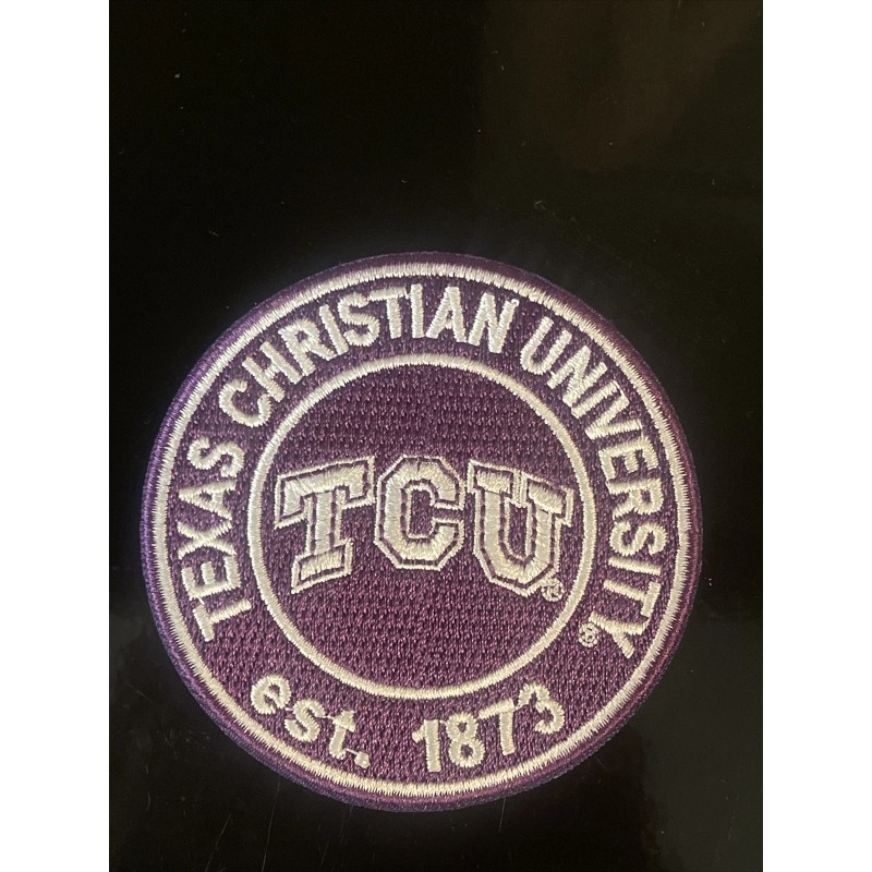 TCU Texas Christian Horned Frogs Vintage Embroidered Iron On Patch