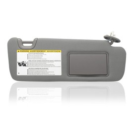 NHILES Right Passenger Side Sun Visor Compatible with Toyota Highlander 2014 2015 2016 2017 2018 2019 Replaces# 74310-0E074-B0 Color Gray