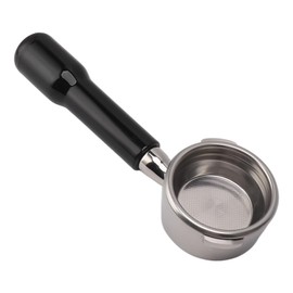 58mm Portafilter, 2 Ears Stainless Steel Bottomless Coffee Portafilter with Filter Basket Espresso Portafilter Espresso Accessories Replacement Part for Gaggia Coffee Machines