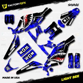 Factory EFX Blue Camo Savage Racing Graphics kit fits Sur-Ron Light Bee All Years Surron
