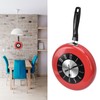 Frying Pan Wall Clock Aluminum Kitchen Pot Decorative Hanging Clocks