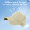 YAMEE High-Crown Baseball Cap Men's Breathable Half Mesh Summer Peaked