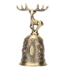 Deer Shape Hand Bell Vintage Plating Process Rustproof Polished Finish