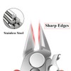 6 Pcs Wire Cutter, 3.5inch Spring-Loaded Cutting Pliers Micro Flush