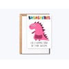 GreenStar Gifts Baba Dinosaur Card Babasaurus - Dinosaur Birthday Card
