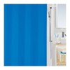Spirella Anti-Schimmel Duschvorhang "Blau" Anti-Bakteriell, waschbar, wasserdicht PEVA 180x200cm Blau
