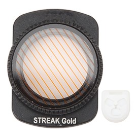 Streak Effect Action Camera Lens Filter HD Coated Slim Aluminum Alloy Frame Sport Camera Streak Effect HD Filter for Osmo Pocket 3 Streak Gold