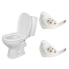 2 Pcs Ceramic Bird Toilet Floor Bolt Caps, Cute Animal