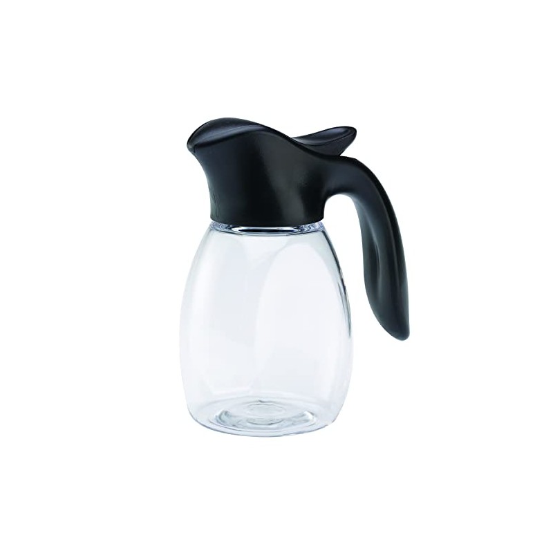 Service Ideas SR10BLC Syrup Dispenser, 10 oz, Black/Clear, BPA free