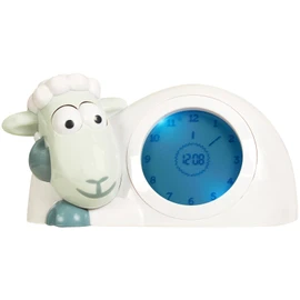 Zazu Kids Sam Sleep Trainer Alarm Clock and Night Light - Blue and Grey Sheep Toy